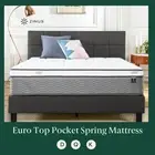 Zinus Pocket Spring Mattress Queen Double King Euro Top Memory Foam