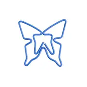 35Pcs Blue Butterfly Shape Paper Clips Escolar Bookmarks Photo Memo Ticket Clip Stationery School Supplies Gifts