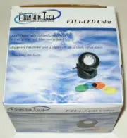 Fountain Tech Color Submersible Photocell Single LED Super Bright Light
