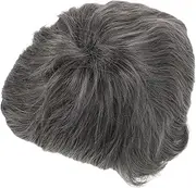 IWOWHERO Short Wigs for Women Layered Cut with Bangs Wavy Gray Hair for Older Women Easy to Style Versatile for Work Dates Parties Natural Look for Effortless Fashion