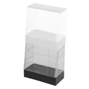 2 Pcs Cake Cabinet Model Mini Dessert Clear Display Dollhouse Décor