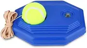 Tennis Trainer, Tennis Ball Back Base Trainer Set with Rubber Band for Individual Exercises, Bracket with a Rope for Training for Beginners Children Adults