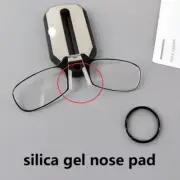 Nose Clip-On Reading Glasses Folding Legless Ultralight Keychain Glasses Men Wom