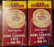 2 Boxes BerNARdin Narrow Mouth 2 piece Home Canning Caps with Snap Lids