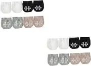 [FOYTOKI] 2sets Invisible Socks for Women Slip Half Palm Socks Comfortable Cotton for High Heels Breathable for Shoes 4pairs*2