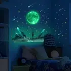 Brand New Bedroom Home D��cor Wall Sticker Decals Glow In The Dark Moon Stars