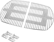 Stanbroil Gas Grill Stainless Steel Round Rod Cooking Grate Fits Weber Q300 and Q3000 Series Grills, for Weber 7646, 7584 - Set of 2