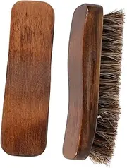 MOKKHNB Cleaning Tools for Home Travel Metal Shoe Horn Horse Hair Brush Portable Boot for Shoe Polishing
