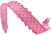 Pink Scales Fitness Dragon Streamer Stage Performance Juggling Play Props Square Exercise Dance Dragon Ribbon