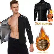 Sauna Suits for Men Sweat Jacket Sweating Sauna Gym Workout Sweat Suit Slimming