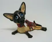 Little Paws Slinky the Siamese Chocolate Point cat Figurine Statue Home Decor