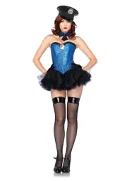 Adult Captivating Cop SWAT Police Officer Sheriff Costume