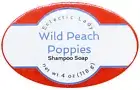Wild Peach Poppies Shampoo Soap Bar By Eclectic Lady, 4 oz Bar