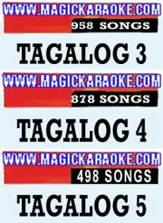 MAGIC SING KARAOKE MIC 3 TAGALOG SONG CHIPS TAG-958 SONGS-TAG4-878SONGS-TAG5-498