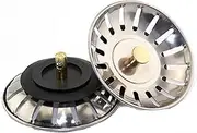 2 Pcs Sink Strainer Plug, Kitchen Sink Waste Plug Drain Stopper Basket Filter,304 Stainless Steel Sink Drain Strainer Kitchen Sink Drain Strainer Sink Stopper