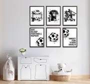 [Namly Design] Personalised Poster - Football Set / Set of 6