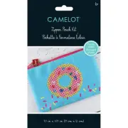 Camelot Dots Diamond Art Kit 7.5"X4.75"-Doughnut Zip Pouch 5A002CQM-1GG7W