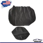 Front Leather Seat Cover Black Staple On Fits For E-Z-Go TXT Golf Cart