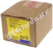 Surplus Sealed Schneider Electric QOM2100MVH Square D 100A 2-P Circuit Breaker