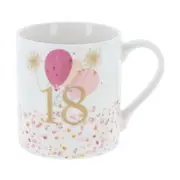 Gibson Gifts Rush Birthday Ladies 18th Mug R 250ml Drinking Cup w/ Handle