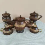Coconut Shell Natural Eco Friendly stoneware Antique Water Handmade Jug with Cup