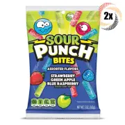 2x Bags Sour Punch Bites Assorted Flavor Gummy Candy | 5oz | Fast Shipping
