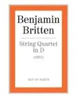 String Quartet in D: Score and Parts by Benjamin Britten (English) Paperback Boo