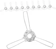 Homoyoyo 10pcs Lampshade Spring Clip Bracket 3 Fork Lamp Holder Light Shade Adapter Clip On Bulb Adapter for Lighting Fixtures