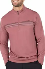 New Travis Mathew 2XL Pullover In The Line Up model 2XL Red Golf 1/4 zip XXL TM