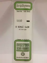 Evergreen Scale Models 1110 1/1" .020" x .208" x 14" Strips