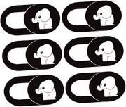 Angoily 6pcs Cover Web Cache Hacker Slide Sticker Screen Privacy Indicator Light Protector Clip Protective Cartoon Frog Laptop White