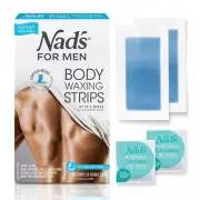 Body Wax Strips - Wax Hair Removal for Men - at Home Waxing Kit with 20 Waxing S
