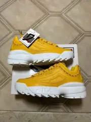 FILA Disruptor PRM Repeat Whit Yellow 3FM00406-743 Kids 5.5Y