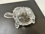 Crystal Turtle - By Cristal D’Arques - Made In France - Beautiful 7” X 5” Wide