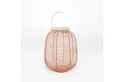 Rayell Lantern Lesley Peach Decorative Light Candle Holder Home Decor 24x28x24cm