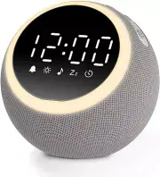 White Noise Sound Machine - with Alarm Clock & Nightlight - 25 Soothing Sounds,