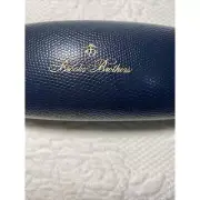Brooks Brothers Authentic Eyeglass/Sunglass Case-Clamshell-Navy New Primo