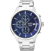 在飛比找Yahoo!奇摩拍賣優惠-【金台鐘錶】SEIKO手錶 精工表 SKS537P1 深藍 