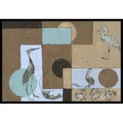 Carolines Treasures 8103-JMAT 36 x 24 in. Blue Heron Indoor Or Outdoor Doormat