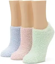 [No Nonsense] womens Shortie Slipper Sock, 3 Pair Pack