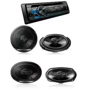 Pioneer Receiver with Bluetooth / 6-1/2" 2-Way 250W + 420W 6"x9" 3-Way Speakers