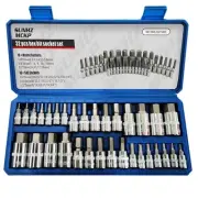 SUNHZMCKP 32 Piece Allen Socket Set, 1/4", 3/8", & 1/2" Drives Hex Bit Socket...