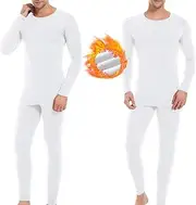 [HAPYWER] Men's Thermal Underwear Set Breathable Functional Underwear Long Thermal Underwear with Hot Warm Base Layer for Ski Winter Sports