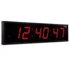 Ivation Clock 24-in Large Digital Wall LED Digital Clock Plug-in W/ Remote Red
