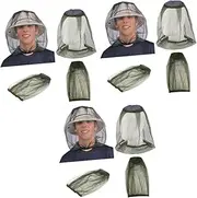 3pcs Head Nect Anti Mosuito Head Net