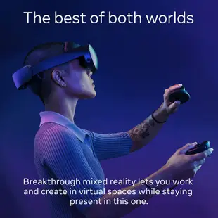 【竭力萊姆】全新現貨 一年保固 Meta Quest Pro 256GB 無線  VR眼鏡