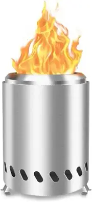 Smokeless Tabletop Fire Pit – Portable Mini Bonfire Stove with Carry Bag, Pellet