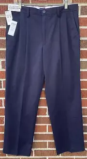 NWT DOCKERS EASY KHAKI MEN'S PANTS CLASSIC FIT PLEATED BLUE 34 x 30
