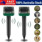 2X Snake Mouse Repeller Outdoor Solar Rat Repellent Ultrasonic Pest Repeller