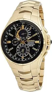 [SEIKO] Watch for Men - Coutura Collection - Light-Powered, Perpetual Calendar, and 100m Water Resistant